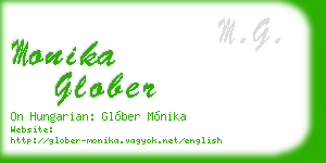 monika glober business card